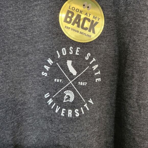 NEW SJSU SAN JOSE STATE UNIVERSITY USCAPE GREY T-SHIRT - L - Picture 4 of 4